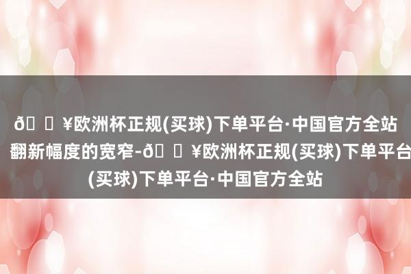 🔥欧洲杯正规(买球)下单平台·中国官方全站翻新力的强弱、翻新幅度的宽窄-🔥欧洲杯正规(买球)下单平台·中国官方全站