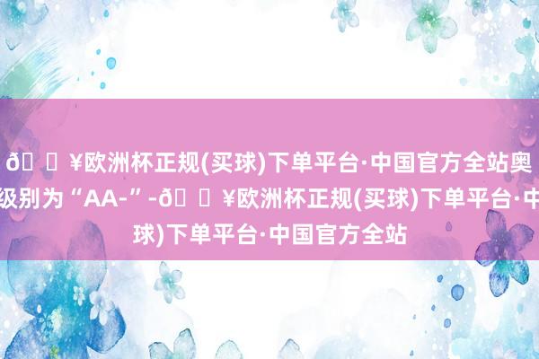 🔥欧洲杯正规(买球)下单平台·中国官方全站奥锐转债信用级别为“AA-”-🔥欧洲杯正规(买球)下单平台·中国官方全站