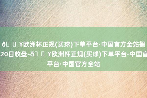 🔥欧洲杯正规(买球)下单平台·中国官方全站搁置12月20日收盘-🔥欧洲杯正规(买球)下单平台·中国官方全站