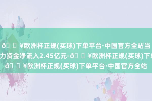 🔥欧洲杯正规(买球)下单平台·中国官方全站当天快手见解板块获主力资金净流入2.45亿元-🔥欧洲杯正规(买球)下单平台·中国官方全站