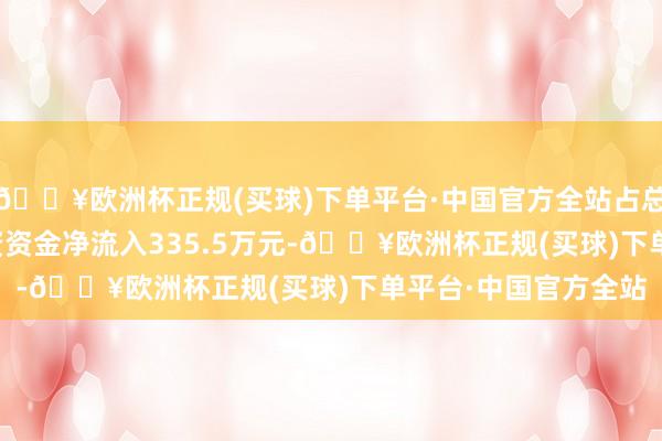 🔥欧洲杯正规(买球)下单平台·中国官方全站占总成交额4.19%；游资资金净流入335.5万元-🔥欧洲杯正规(买球)下单平台·中国官方全站